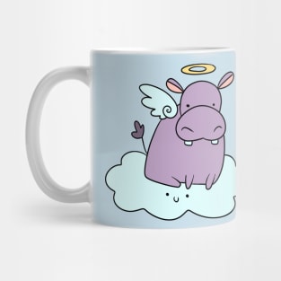 Cloud Angel Hippo Mug